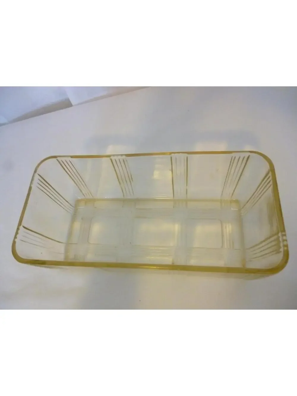 Vintage Hazel Atlas Criss Cross Loaf Pan or Refrigerator Dish